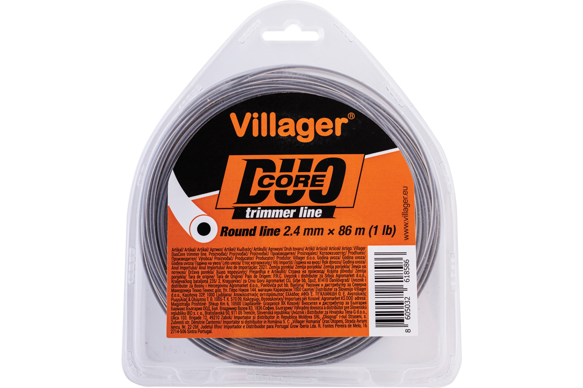 Silk za trimer 2.0mm X 15m - Duo core - Okrugla nit Villager